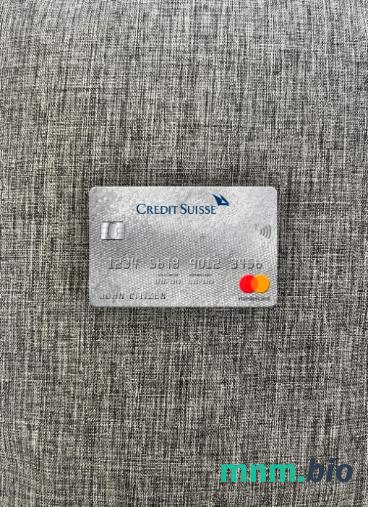Switzerland Credit Suisse bank wygląd zdjęcia mastercard skan PSD + zdjęcie